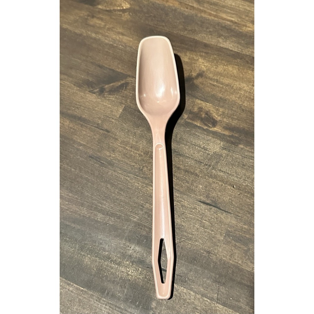 Vintage KING KRAFT Serving Spoon Nylon Plastic Cooking Utensil Mauve Pink 11"MCM